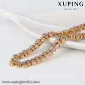 43299 Xuping fashion design 18k gold plated jewelry stone chain for women